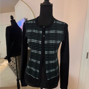 Halogen Black Knit Sweater Ladies Small